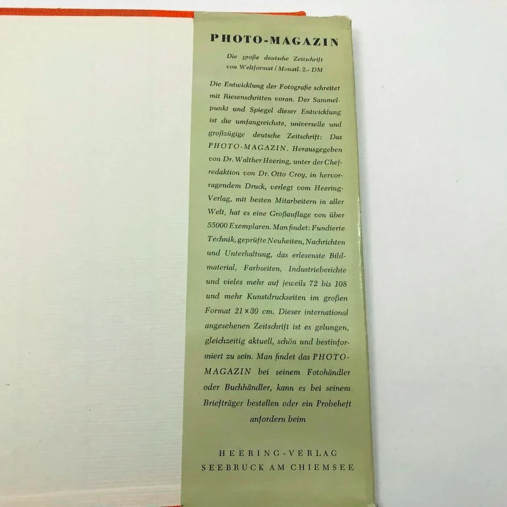 German Die Contaflex mit allen Moglichkeiten 1955 Dr Otto Croy Hardcover